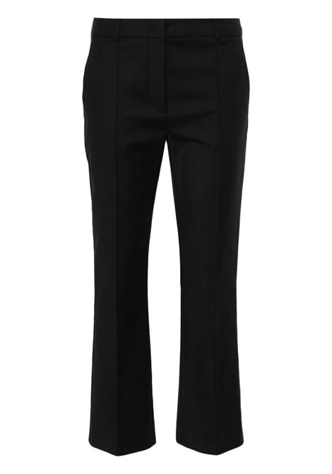 Pantaloni slim a vita media in nero - donna